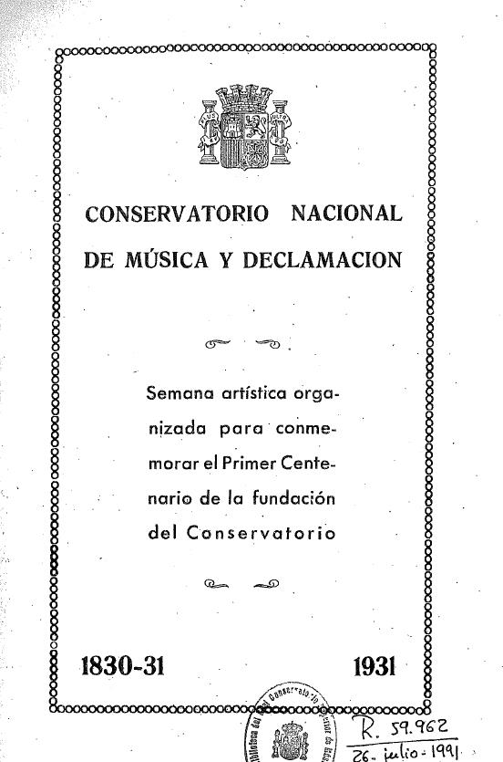 Primer Centenario del RCSMM (1931)