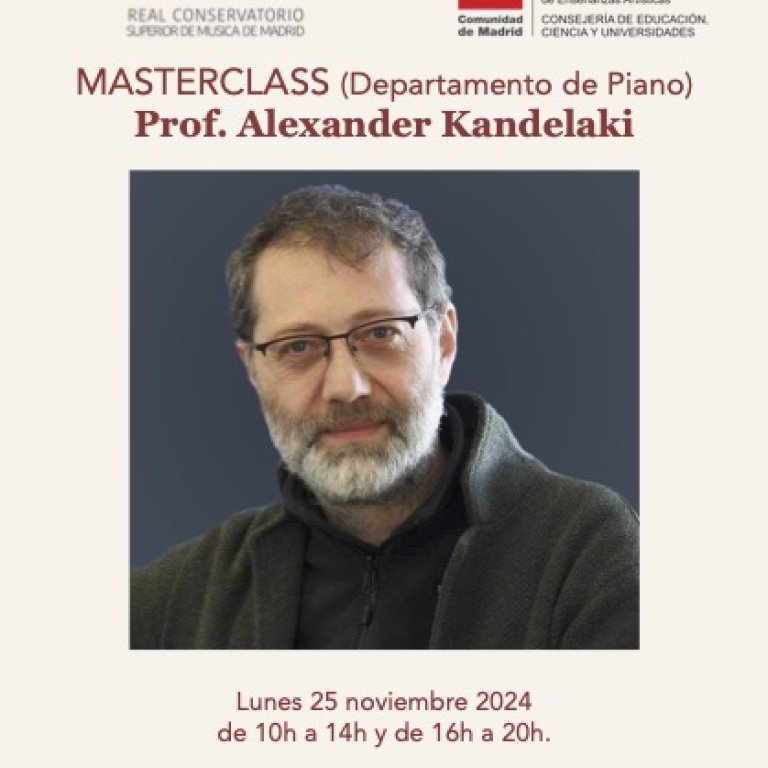 Clases magistrales de piano a cargo de Alexander Kandelaki en el auditorio José Cubiles