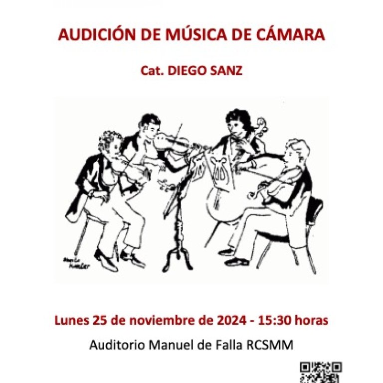 Audición de Música de Cámara en el auditorio Manuel de Falla